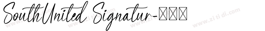 SouthUnited Signatur字体转换